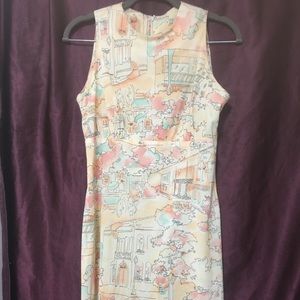 Vintage Printed Tank Dress